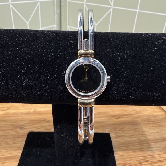 Swiss Movado Amorosa Stainless Steel Ladies Watch - Picture 1 of 10